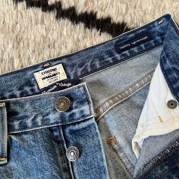 Citizens of Humanity ‘Charlotte High Rise Straight Leg Jeans’ - Picture 5 of 6